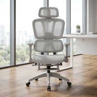 Chaise de bureau ergonomique moderne à dossier haut avec appui-tête réglable, confortable pour les personnels, idéale pour les conférences, chaises de bureau informatiques