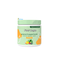 Complément Alimentaire Mangue Superfood Greens Powder avec Enzymes Digestives, Probiotiques & Prébiotiques, Chlorelle Racine de Betterave pour Femmes