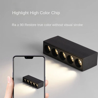 Ecolux CE ETL SAA Projecteur LED Linéaire Anti-éblouissement Encastré 6W 10W en Aluminium pour Hôtels et Magasins Intérieurs