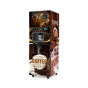 เครื่องจำหน่ายเครื่องดื่มอัตโนมัติ YISO /Water Treat 4 รสชาติ ชา กาแฟร้อนและเย็น แบบหยอดเหรียญ สำหรับธุรกิจ - Product Image 1