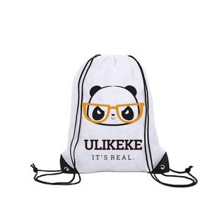 Bolsa Deportiva Personalizada Ulikeke con Cordón, Bolsa Grande de Poliéster con Estampado Tie-Dye y Logotipo Azul, Bolsas Deportivas con Cordón en Oferta - Product Image 1