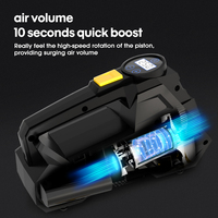 Compresseur de pneu portable 12V, pompe à air pour vélo et moto C3012, affichage numérique