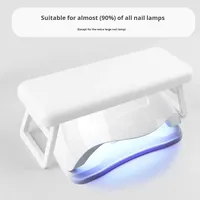 Repose-bras pliable portable en plastique pour manucure, coussin doux rose, gris, blanc, violet, confortable, multifonctionnel, oreiller pour les mains