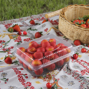 1000g rõ ràng nhựa trái cây dùng một lần Takeaway hộp công suất lớn trái cây tươi vỏ sò bao bì Rau dâu tây - Product Image 3
