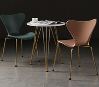 Combinaison de table à manger et chaise, modèle nordique, table basse, moderne et minimaliste, italien, table de luxe