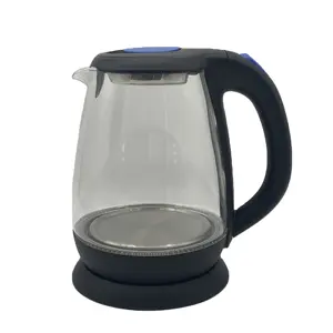 Factory Supplier best quality portable 2L glass electric kettle glass body electric kettle