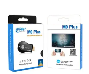 ใช้งานง่ายไร้สาย M9plus M11Plus M12Plus อุปกรณ์รับสัญญาณทีวีจอแสดงผล Dongle Anycast Wifi