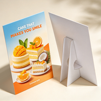 Présentoir de comptoir en carton personnalisé avec support, présentoir de table en carton pour enseignes publicitaires et promotion de détail