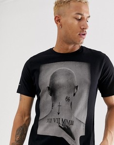 เสื้อยืดผ้าฝ้าย100% สำหรับผู้ชายไม่มีแบรนด์เสื้อพิมพ์ลายแบบกำหนดเองสีดำตัดต่ำขายส่ง - Product Image 2