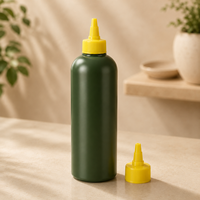 Bouteille distributrice d'huile d'olive en plastique de qualité alimentaire sans BPA, anti-fuite, rechargeable, pour cuisine et sauce BBQ