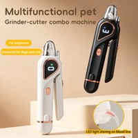Cortauñas Eléctrico 2 en 1 de Lujo Furrivo con Luz LED para Detección de Vascularización, Bajo Ruido, Recargable por USB para Perros y Gatos