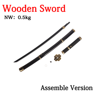 Usine Roronoa Zoro Yubashiri Anime arme accessoires Kidults jeu de rôle jouet <span class=keywords><strong>Katana</strong></span> épées en bois pour Cosplay jouant garçons filles - Product Image 5