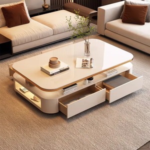 Juego de Mesas de Centro Redondas de Piedra Sinterizada de Lujo Moderno Italiano, Mesa de Centro Encajada para Apartamento, <span class=keywords><strong>Precio</strong></span> de Fábrica al por Mayor - Product Image 3