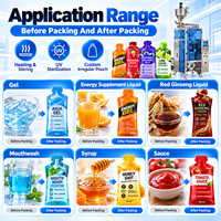 Mesin Pengemas Sachet Cairan untuk Saus Lada, Minyak Sayur, Selai, Madu, Kecap, Pasta Tomat, Puree, dan Ginseng Merah