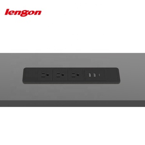 USA Standard 3 Port <strong>Embedded</strong> USB <strong>Power</strong> Socket for Furniture Desktop/ Office Meeting - Product Image 2