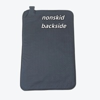 Grand chauffe-pieds sous le bureau de 50*70cm avec écran LCD-Prise détachable, chaleur et minuterie réglables, surface douce pour tapis
