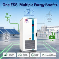 Système de stockage d'énergie commercial et industriel à haute tension 832V, 241kWh 261kWh, refroidissement liquide, solaire, batterie LiFePO4, armoire 120kW
