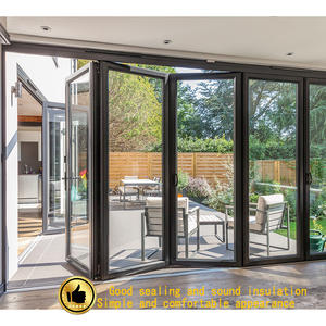 Portes pliantes en aluminium à rupture de pont <span class=keywords><strong>thermique</strong></span>, résistantes à l'eau et au vent, design moderne, garantie 3 ans, <span class=keywords><strong>meilleur</strong></span> prix - Product Image 2
