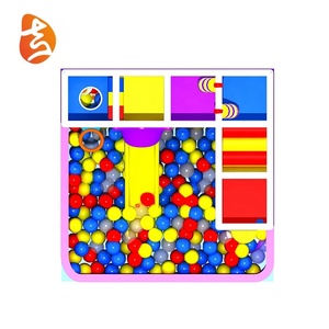 Nhỏ vui đầy màu sắc trẻ em trò chơi thời thơ ấu Giấc Mơ bóng hồ bơi với trượt nhựa sân chơi trong nhà mềm chơi thiết bị - Product Image 3