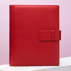Agenda Personalizada de Cuero PU A5 con Anillas Doradas, Cuaderno de Hojas Sueltas con Páginas Recargables, Organizador - Product Image 4