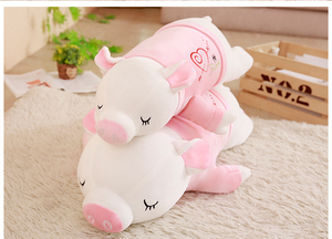 Cachorro cerdo muñeco de peluche lindo almohada para dormir en la cama muñeca de tela para niños muñecas acostado cerdo lindo cerdito - Product Image 6