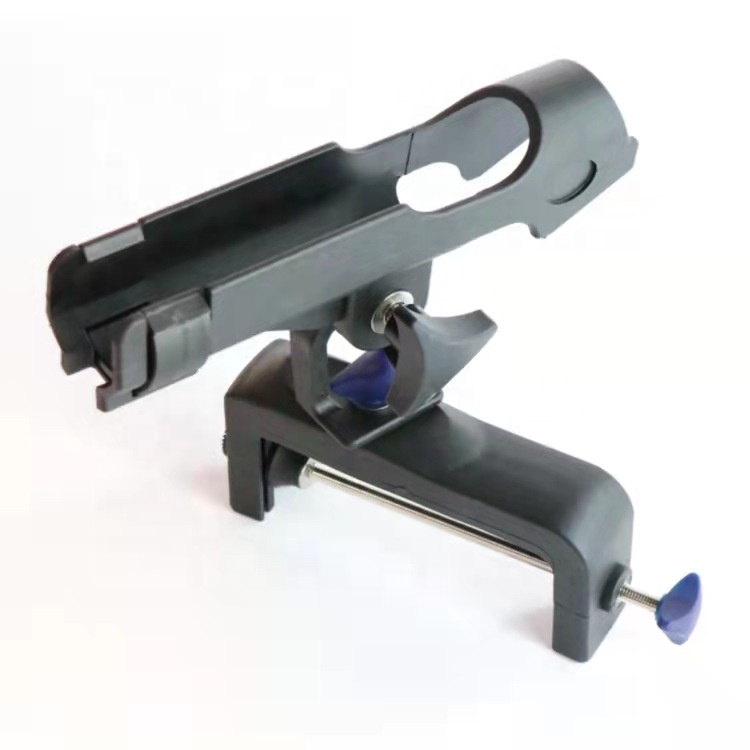 FOYOTO Boat Black Fishing Rod Holder Adjustable Holder Plastic Rod Rack Pole Stand