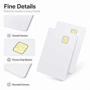 <span class=keywords><strong>Carte</strong></span> à puce intelligente SLE4442 en PVC imprimable standard, format <span class=keywords><strong>carte</strong></span> de crédit, pour vente en gros - Product Image 4