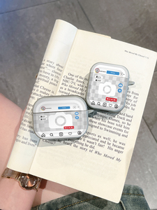 Étui pour écouteurs tendance avec impression d'interface de réseaux sociaux pour <span class=keywords><strong>AirPods</strong></span> 1/<span class=keywords><strong>2</strong></span>/3/Pro/Pro <span class=keywords><strong>2</strong></span>, coque antichoc, MOQ 30, étui personnalisé pour iPhone - Product Image 5
