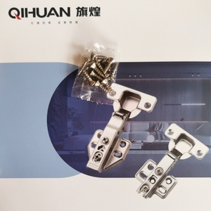บานพับเฟอร์นิเจอร์ Qihuan เหล็กชุบนิกเกิลทั้งชิ้น ดีไซน์ทันสมัย สำหรับตู้เสื้อผ้าและตู้เก็บของ - Product Image 1
