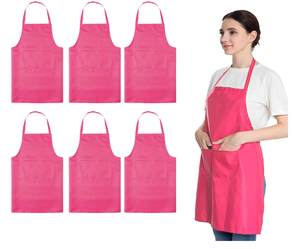 Grembiule in Cotone Resistente con Tasche Porta Attrezzi, Bretelle Regolabili Incrociate sul Retro, <span class=keywords><strong>per</strong></span> <span class=keywords><strong>Chef</strong></span>, Giardinaggio, Officina, Vendita all'Ingrosso - Product Image 1