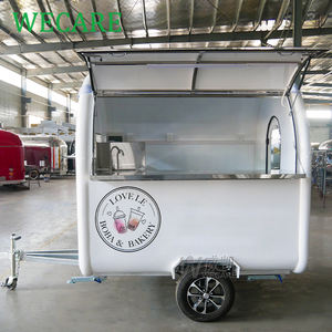 WECARE Mini Food Truck de Rue Personnalisé, Entièrement Équipé, Petit Charrette Mobile pour Café, Glace, Hot-Dogs, Fast-Food, Conception à Vendre - Product Image 1