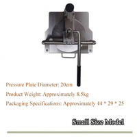 Presse à pizza Max 25cm formant la machine pour faire des tartes à la main en acier inoxydable gâteau pâte à pizza pâte à pain pâtisserie presse