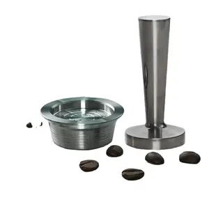 1 Pod 1 Tamper-Warensatz Kaffeepod wiederverwendbare Kaffee-Kapsel nachfüllbare Espressokapseln kompatibel mit der Lavazza-Kaffeemaschine