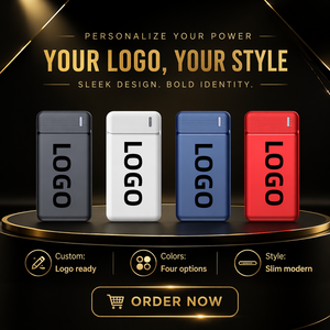 พาวเวอร์แบงค์แบบพกพา 10000mAh ชาร์จเร็ว 22.5W ดีไซน์บางเฉียบ รองรับ Type-C และ Micro USB <span class=keywords><strong>เท</strong></span><span class=keywords><strong>ค</strong></span>โนโลยี GaN สำหรับใช้งานกลางแจ้ง รับผลิตตามสั่งพร้อมโลโก้ - Product Image 1