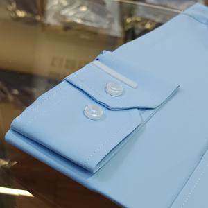 Vendita all'ingrosso calda di lusso <span class=keywords><strong>Slim</strong></span> <span class=keywords><strong>Fit</strong></span> camicia da <span class=keywords><strong>uomo</strong></span> manica lunga Casual formale ufficio camicie di cotone per gli uomini - Product Image 3