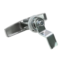 Poignée de porte d'armoire à verrouillage à quart de tour JUCRO DL302-2 OEM, en alliage de zinc chromé brillant, cylindres industriels de 50 mm