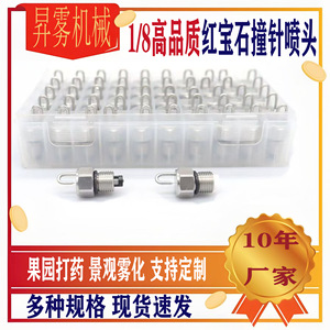 Boquilla de Pulverización de Acero Inoxidable con Apertura de 0.8 mm y Ángulo de Pulverización de 110 Grados para Nebulización en Huertos y Paisajes - Product Image 5