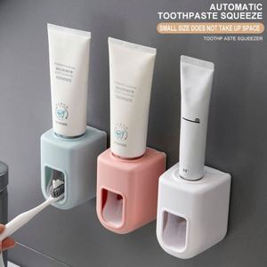 Automatic Toothpaste Dispenser Squeezer <b>Wall</b> <b>Mount</b> <b>Toothbrush</b> Squeezer <b>Holder</b> Rack Bathroom Accessories Set - Product Image 4