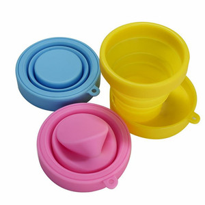 Portable <b>Reusable</b> Folding Travel <b>Cup</b> Collapsible Silicone Drinking Coffee Tea <b>Cups</b> - Product Image 1