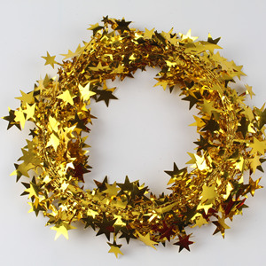 7.5m Wire Star Tinsel <b>Garland</b> Multi Color Metallic Star Wire Wreath for <b>Christmas</b> Tree Window DIY Holiday Hanging Decor - Product Image 1