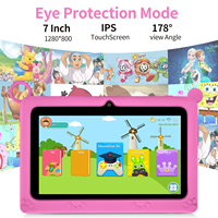 Tablette Android Pour Enfants 2024 Fire 7 Pouces, Tablette Éducative pour Enfants Android 7 Pouces