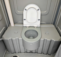 Toilettes portables préfabriquées pour chantier et école, sanitaires publics extérieurs en HDPE épaissi, écologiques, mobiles