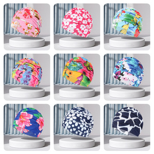 Qilang <span class=keywords><strong>Bonnet</strong></span> <span class=keywords><strong>de</strong></span> <span class=keywords><strong>bain</strong></span> coloré pour <span class=keywords><strong>femme</strong></span>, confortable, protège les oreilles, tissu non serrant, camouflage protecteur - Product Image 4
