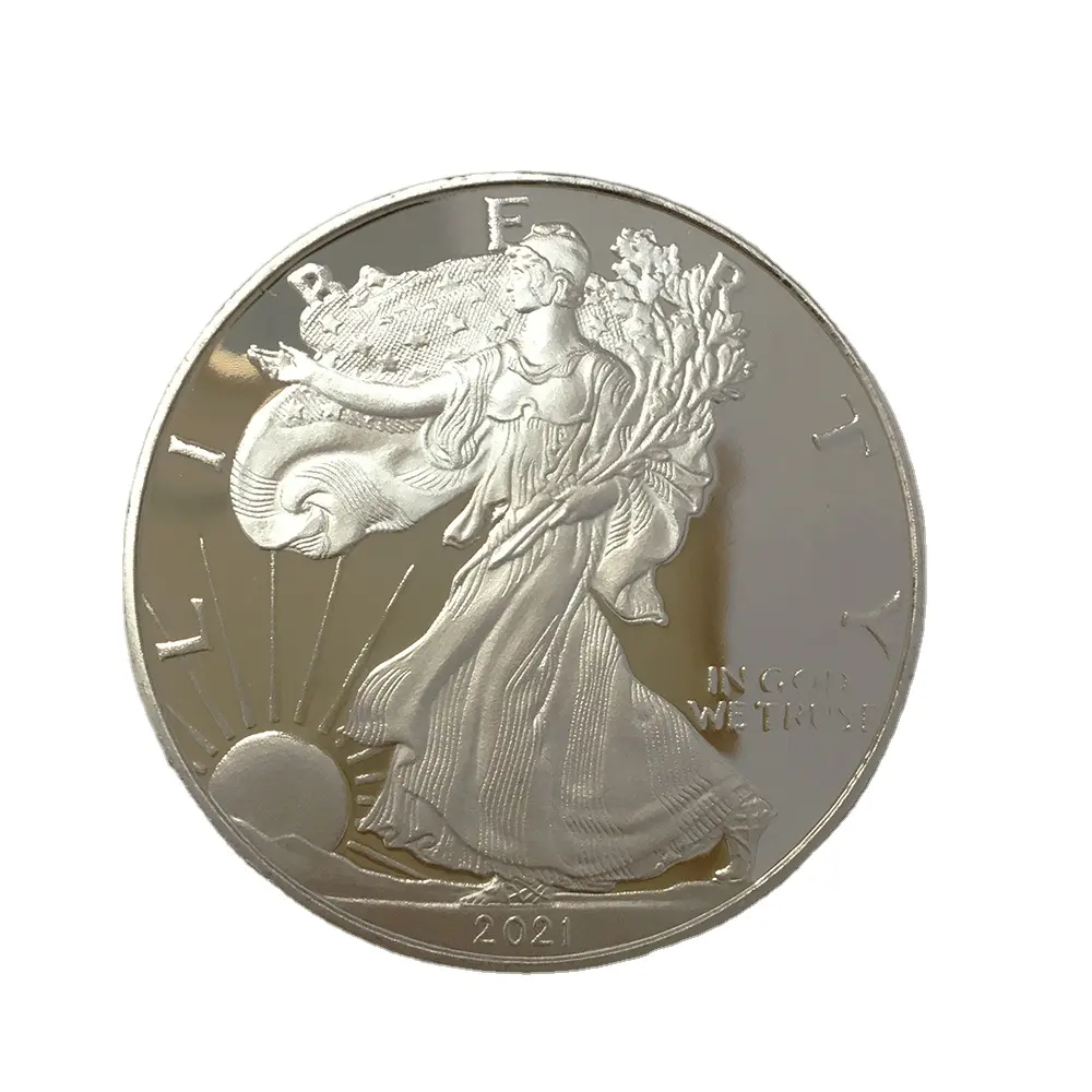 American Dollar souvenir coin one OZ silver plated coins