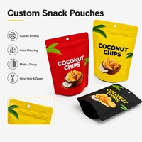 Sachet Doypack Personnalisé Imprimé, Stratifié, Qualité Alimentaire, Recyclable, Gaufré, Refermable, Anti-odeur, pour Snacks et Aliments pour Bébés, avec Fermeture Ziplock