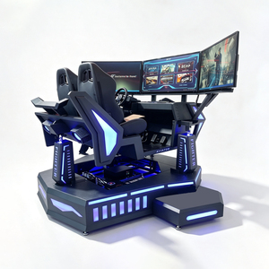 เครื่องเล่นเกมแข่งรถ 9 มิติ แบบสามจอสามแกน สำหรับใช้ในบ้าน ห้างสรรพสินค้า หรือสวนสนุก - Product Image 1