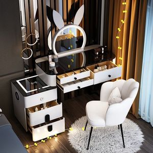 Nuevos modelos de estilo moderno, diseño de moda, muebles de dormitorio, tocador con espejo y maquillaje ligero, juego de tocador - Product Image 2