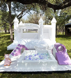 Aire de jeux pour enfants jouets souples aire de jeux intérieure PVC maison de rebond fosse à balles avec toboggan bébé blocs d'escalade jeu doux - Product Image 2