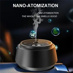 Newest Fashion Aluminum Alloy Cordless Automatic Car Scent Diffuser Wireless Essential Oil Low Noise Air Freshener Diffuser