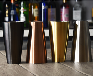 Mélangeur de barre à double usage en acier inoxydable 304 une tasse Mélangeur américain Boston Shaker de fond en acier inoxydable - Product Image 6